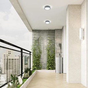 Corp de iluminat LED de exterior cu senzor Brilagi BENE LED/18W/230V d. 22 cm IP54