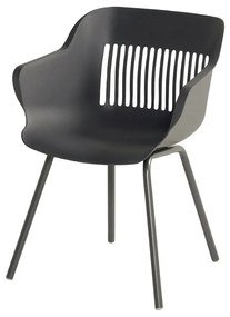 Scaune de grădină gri-închis 2 buc. din plastic Jill Rondo – Hartman