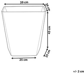 Ghiveci DOLES 43x39x39 cm (piatră) (gri). Promo -59%. 1018866
