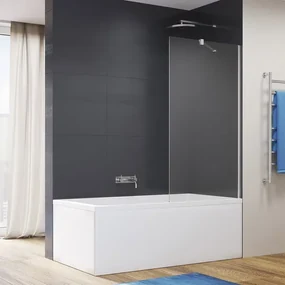 Paravan de cada SanSwiss Easy crom 120x150 cm sticla securizata 6 mm