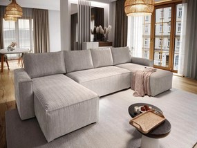 OFERTA Set canapea in forma de U Smart Cosaro bej 295x140 cm Clasa II