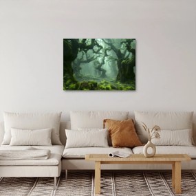 Tablou - O pădure acoperită de mușchi (70x50 cm)