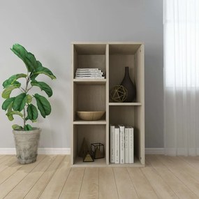 800165 vidaXL Bibliotecă/Dulap, stejar sonoma, 50x25x80 cm, lemn prelucrat