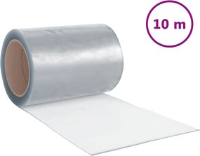 vidaXL Perdea pentru ușă, transparent, 300 mmx2,6 mm 10 m, PVC
