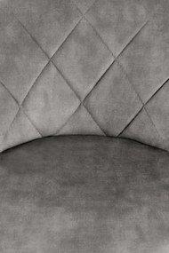 Scaun de bar H101 velvet gri