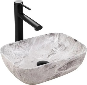 Lavoar pe blat Rea Belinda Mini Stone 36 cm gri mat
