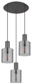 Lustră pe cablu Globo 15904-3HR TULIVAR 3xE27/40W/230V
