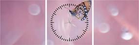 Tablou - Fluturele (cu ceas) (90x30 cm)