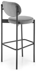 Scaun de bar Berk, gri