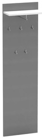 Panou cu cuier RIOMA TIP 19, grafit/alb
