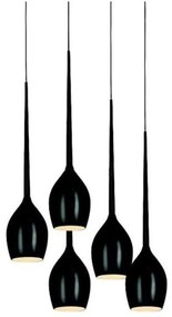 Lustra moderna Izza 5 Black