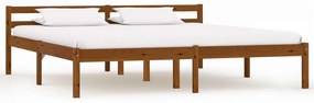 vidaXL Cadru de pat, maro miere, 180 x 200 cm, lemn masiv de pin