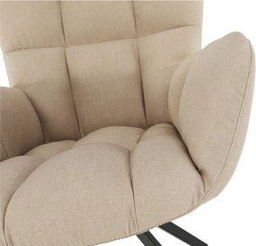 Scaun de design ţesătură bej, KOMODO