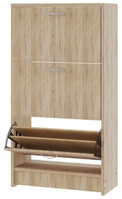 Pantofar Rin, 3 Usi, Stejar Sonoma, 63 x 30 x 120 cm