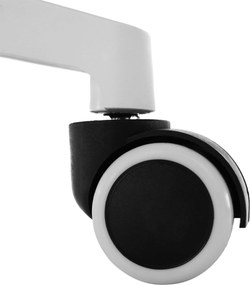 Scaun de birou / joc, negru / alb, YOKO
