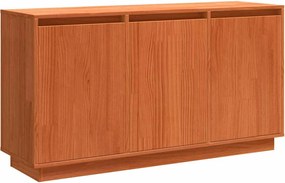 vidaXL Bufet Stejar închis 111 x 34 x 60 cm Lemn de pin masiv