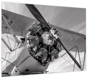Tablou pe sticlă - Aeronava (70x50 cm)
