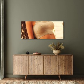 Tablou - Femeia lângă pom (120x50 cm)