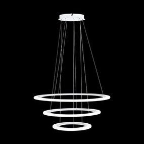 Pendul cu 3 lustre suspendatae LED design modern, diametru 79cm PENAFORTE 39274 EL