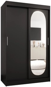 Dulap de haine 120 cm Ronny (Negru). 1126049