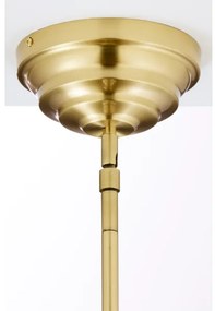 Lustră cu tijă PLATINO Jupiter 2074, 3xE27/15W/230V, verde/auriu