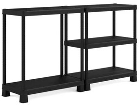 Raft deschis din plastic PLUS TRIBAC 90/5, 182 x 90 x 45 cm