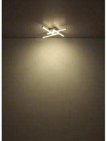 Plafonieră LED Globo 67346-24 KIRINA LED/24W/230V 4000K crom mat