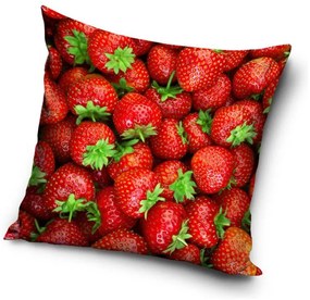 Fructe Husă de pernă cu căpșuni 40*40 cm