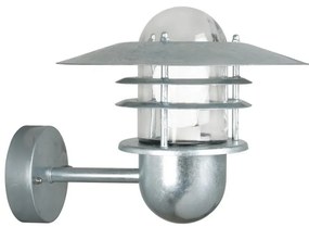 Nordlux - Aplică de perete pentru exterior AGGER, 1xE27/60W/230V, IP54, argintie