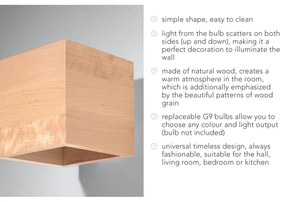 Aplică lemn Sollux Geo