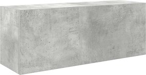 vidaXL Dulap perete baie, gri beton, 80x25x30 cm, lemn prelucrat