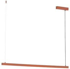 Lustra suspendata LED, 120cm, Otel, Teracota, MIAMI