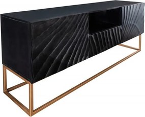 Comoda TV din lemn Scorpion 160cm Mango negru