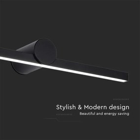 Aplica LED pentru oglindă de baie, 10W, 230V, 4000K, IP65, negru