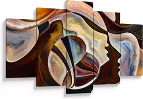 Tablou - Abstractizarea capetelor (150x105 cm)
