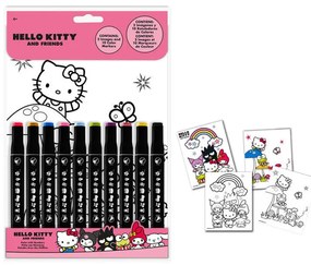 Hello Kitty carte de colorat cu numere