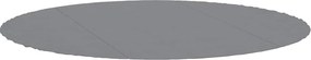vidaXL Acoperire geotextil piscină, gri deschis, Ø306 cm, poliester