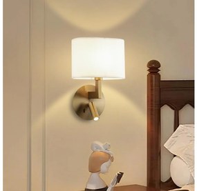 Lampă LED de perete Brilagi DAYA 1xE14/40W/230V + LED/3W crem/auriu