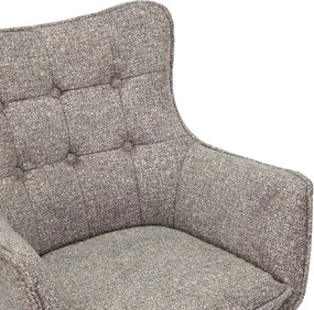 Set de 2 scaune pivotante picioare din lemn THOR gri taupe