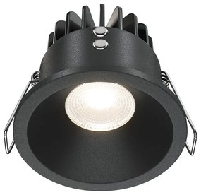 Spot LED incastrabil dimabil pentru baie design tehnic IP65 Zoom negru