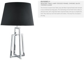 Veioza / Lampa de masa decorativa design modern York EU1533CC-1 SRT