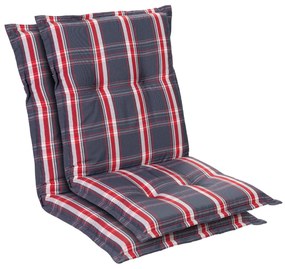 Prato, pernă tapițată, pernă pentru scaun, spătar mic, scaun de gradină, poliester, 50x100x8cm, 2 x pernă