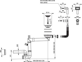 SPACE-SAVER – Sifon pentru Chiuvetă din Granit, ZXY_C949 Finisaj Bronz Periat 🛠️✨