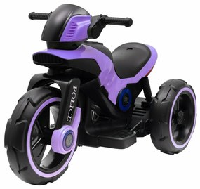 Motocicletă electrică Baby Mix Baby Police, mov