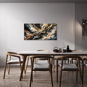 Tablou abstracție aurie