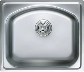 Chiuveta inox Inter Ceramic cu o cuva finisaj inox lucios 50x42 cm