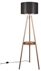 Lampadar maro cu raft (înălțime 152 cm) Colette – Trio