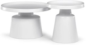 Set de măsuțe de cafea F4114 WT, alb, 2 buc.