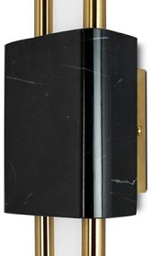 Aplica de perete LED design modern Marble, negru