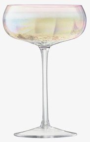 Pahare de șampanie largi, Pearl, 300 ml, sidefate, set 2 buc. - LSA International
